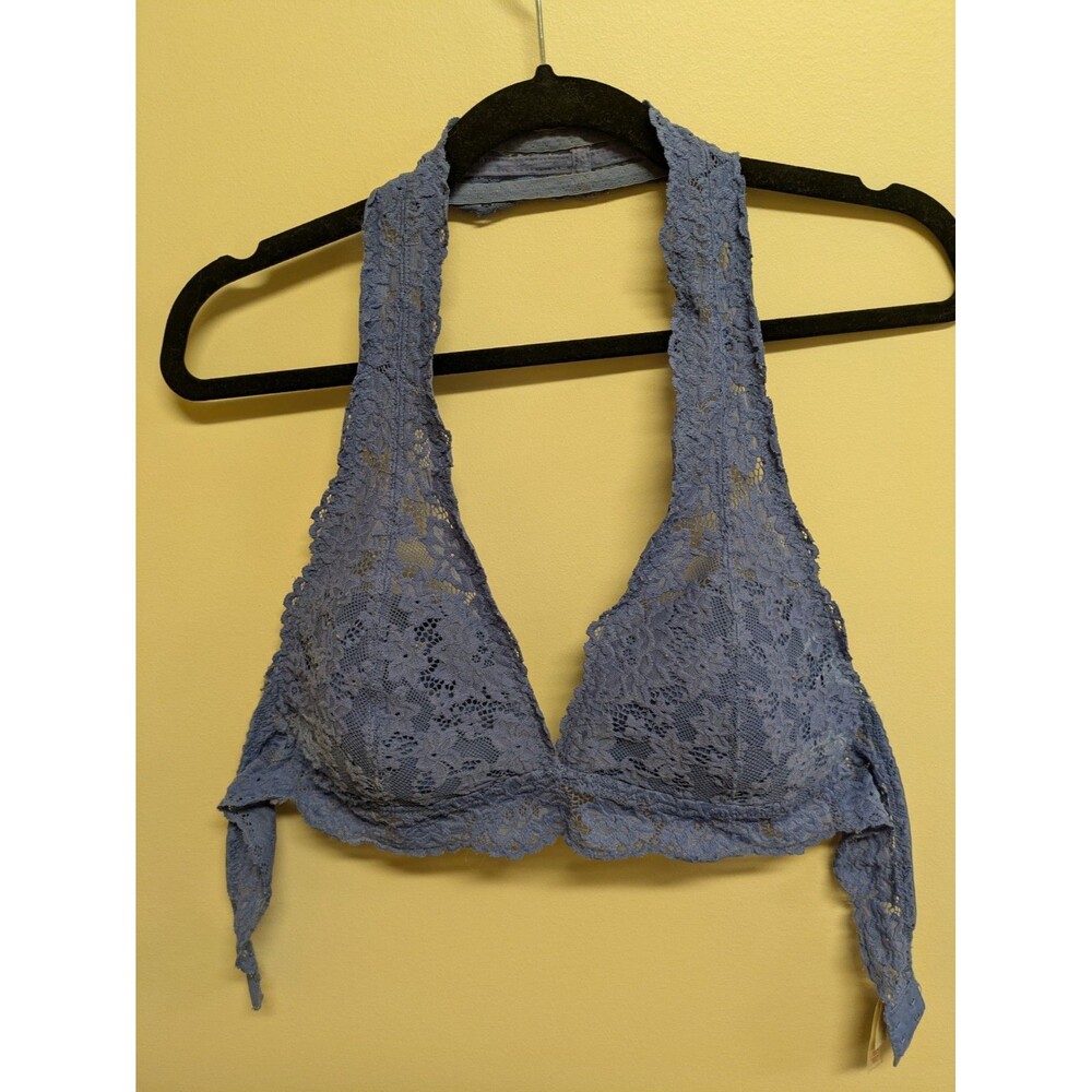 Xhilaration Women's High Neck Halter Bralette Bra purple, Size Large